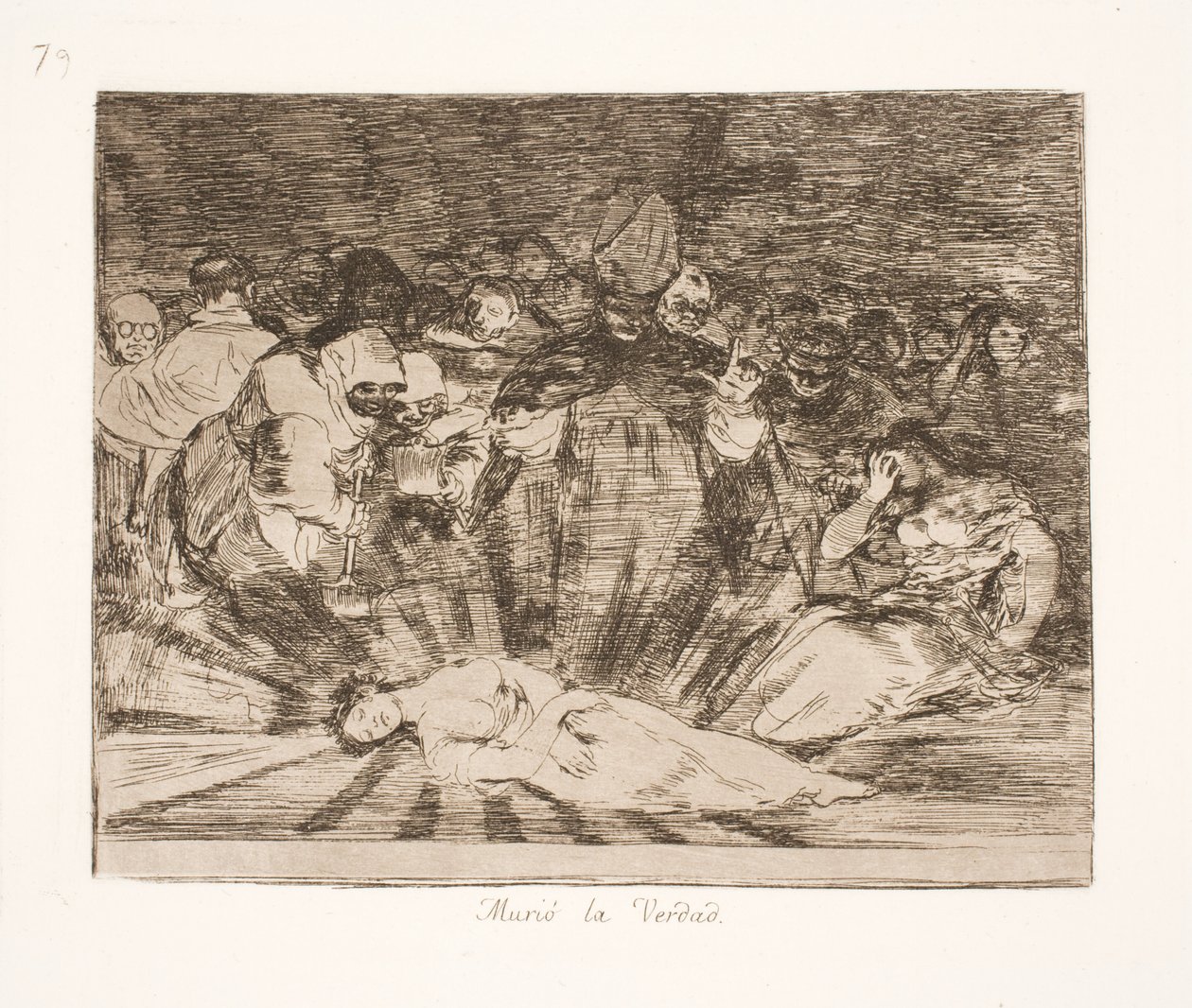 Totuus on kuollut (79) tekijältä Francisco de Goya