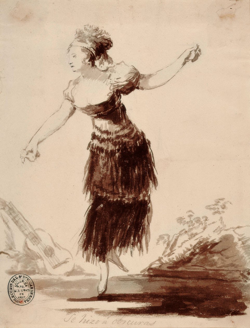 Se hizo a oscuras (Hänet loi varjo) tekijältä Francisco de Goya