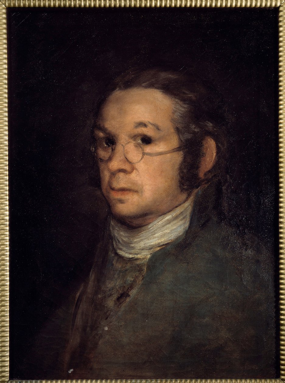 Francisco de Goyan (1746-1828) omakuvamaalaus 1800-luvun aurinko. 0,54x0,39 m Bayonne, Musee Bonnat - Omakuva. Francisco de Goyan maalaus (1746-1828) tekijältä Francisco de Goya