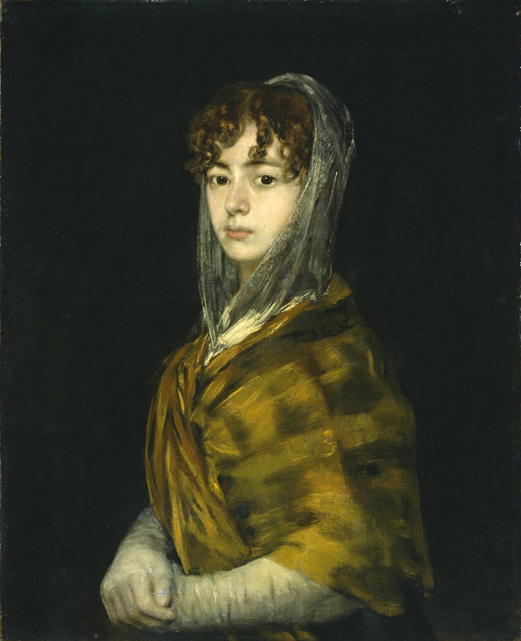 Senora Sabasa Garcia, n. 1806-11 (öljy kankaalle) tekijältä Francisco de Goya