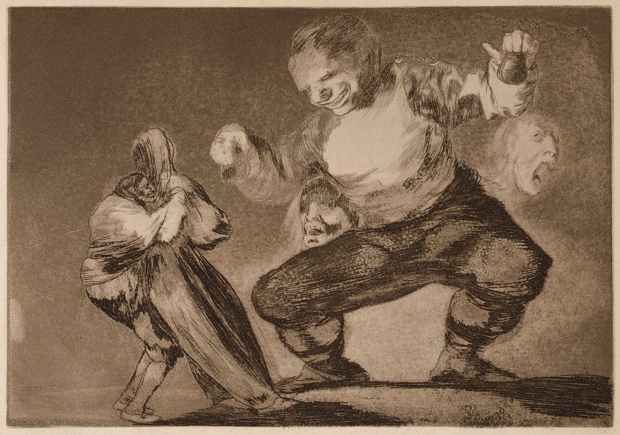 Simpleton (Hölmö), sarjasta Los Disparates tekijältä Francisco de Goya