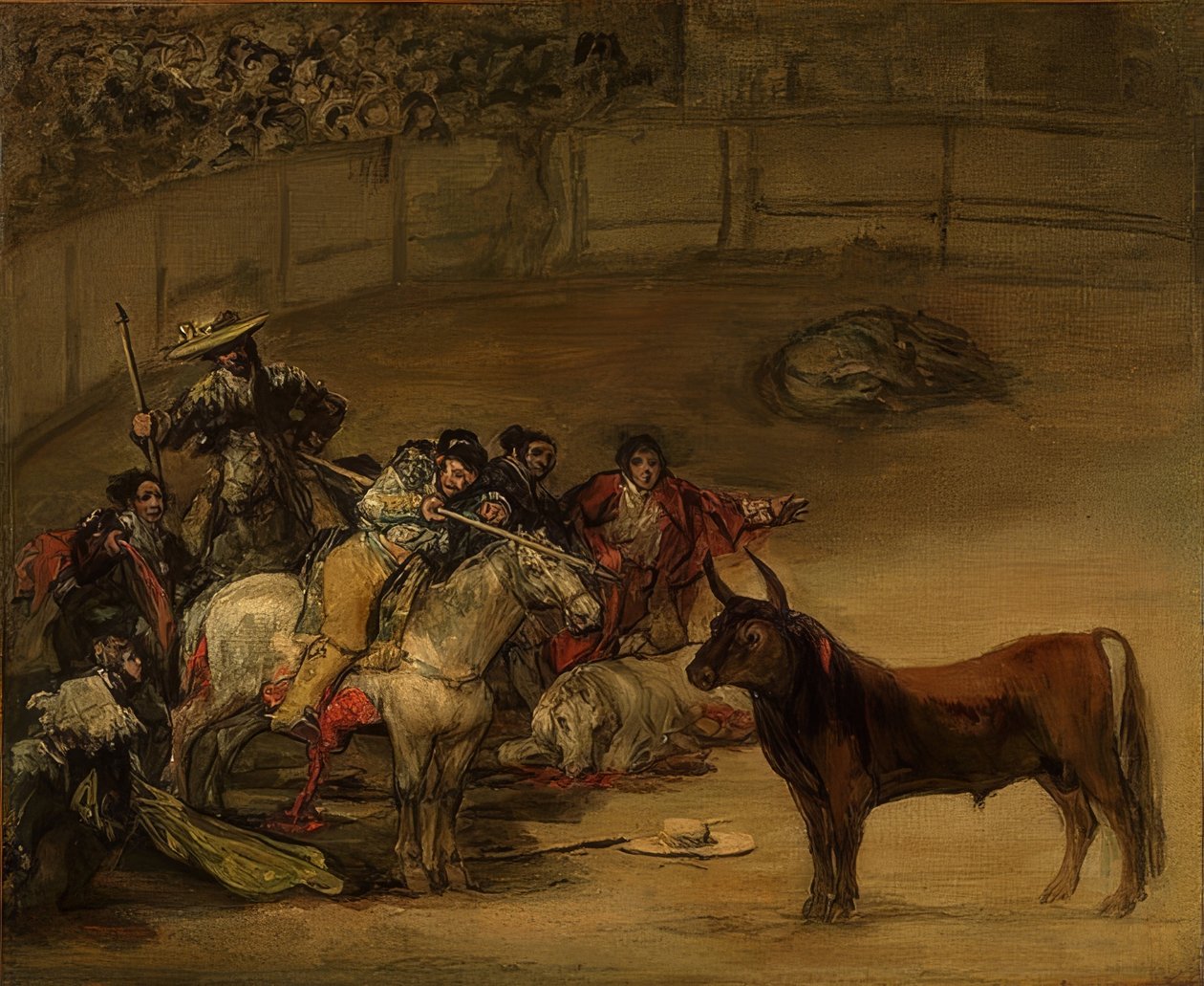 Stierkampf, Varasin onnea. 1824 tekijältä Francisco de Goya