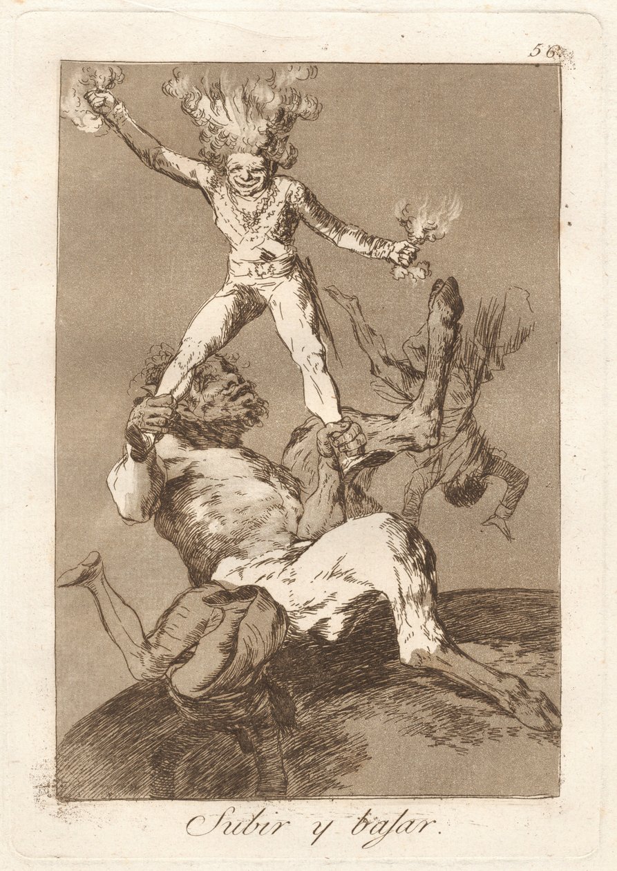 Subir y bajar (nousta ja laskea) tekijältä Francisco de Goya