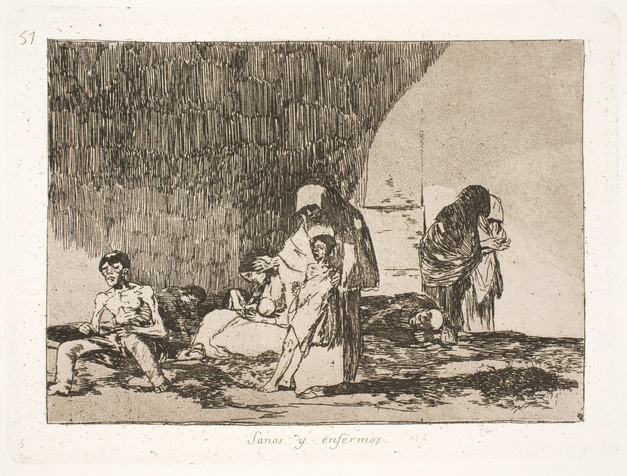 Terve ja sairas (57) tekijältä Francisco de Goya