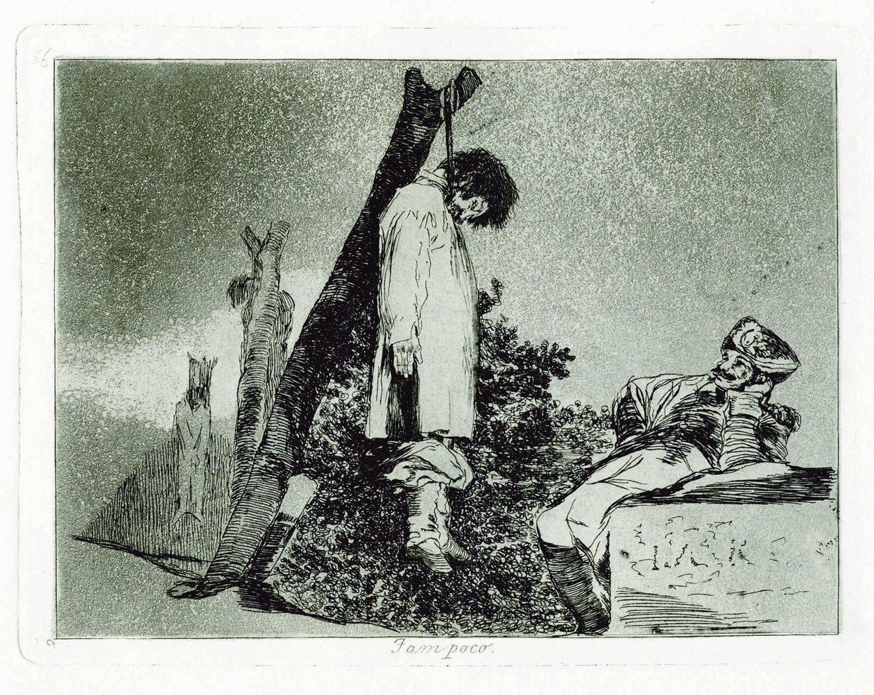 Ei eikä tämäkään. Levy 36 julkaisusta The Disasters of War tekijältä Francisco de Goya