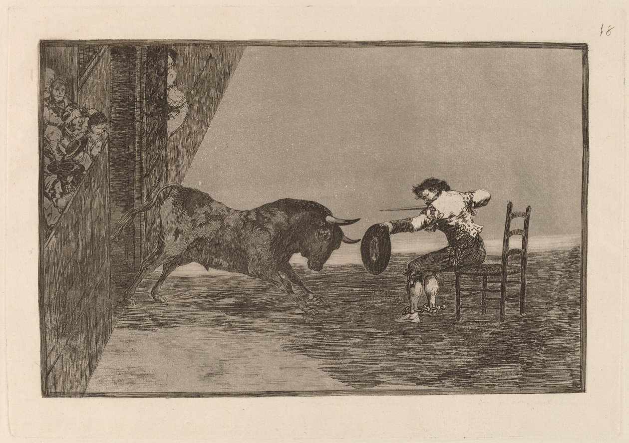 Martinchon rohkeus kehässä Zaragozassa tekijältä Francisco de Goya