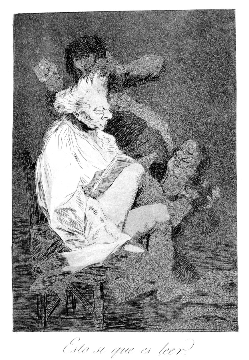 Se on varmasti kyky lukea, 1799 tekijältä Francisco de Goya