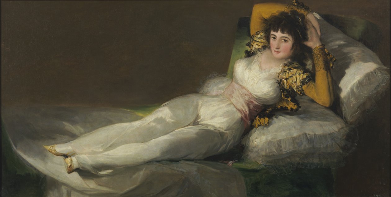 Pukeutunut Maja, n. 1800 tekijältä Francisco de Goya