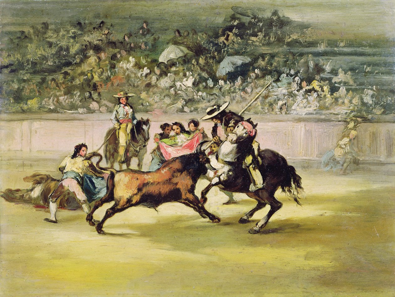 Rohkea Randon taistelee härkää vastaan tekijältä Francisco de Goya
