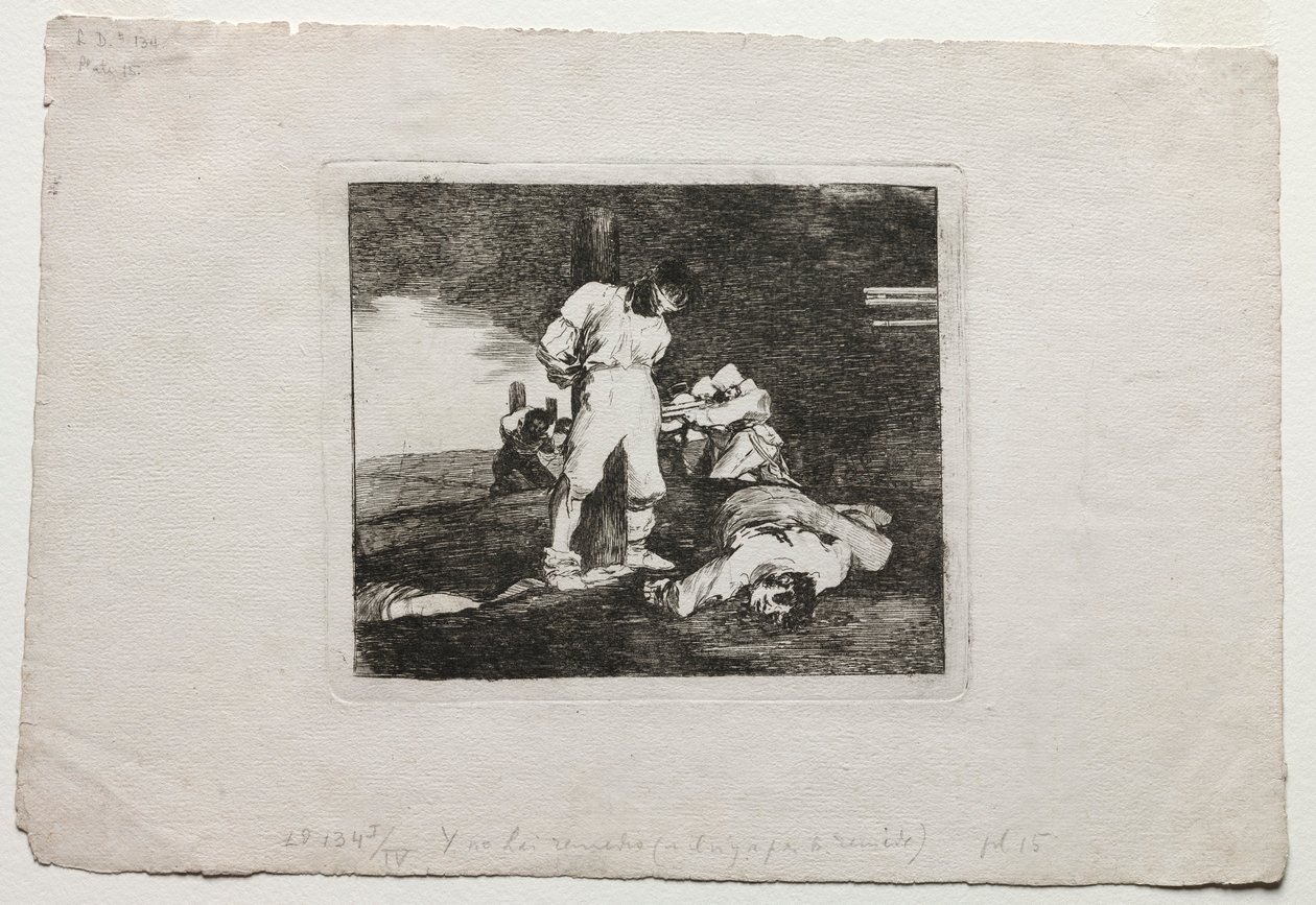 The Disasters of War: Ja siitä ei ole apua, 1810-1820. tekijältä Francisco de Goya