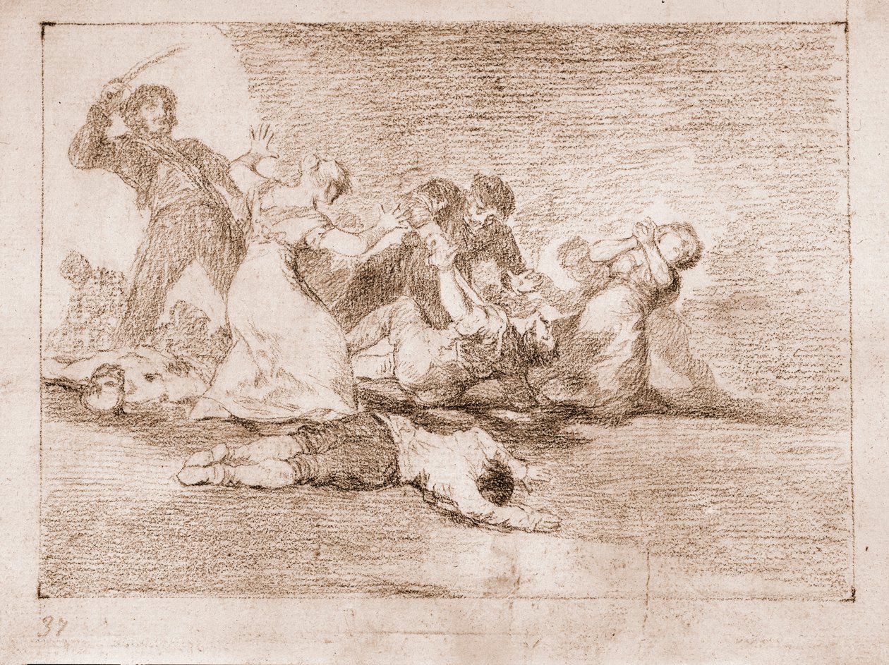 The Disasters of War: Surullisen voiton (Piirustus tekijältä Francisco de Goya