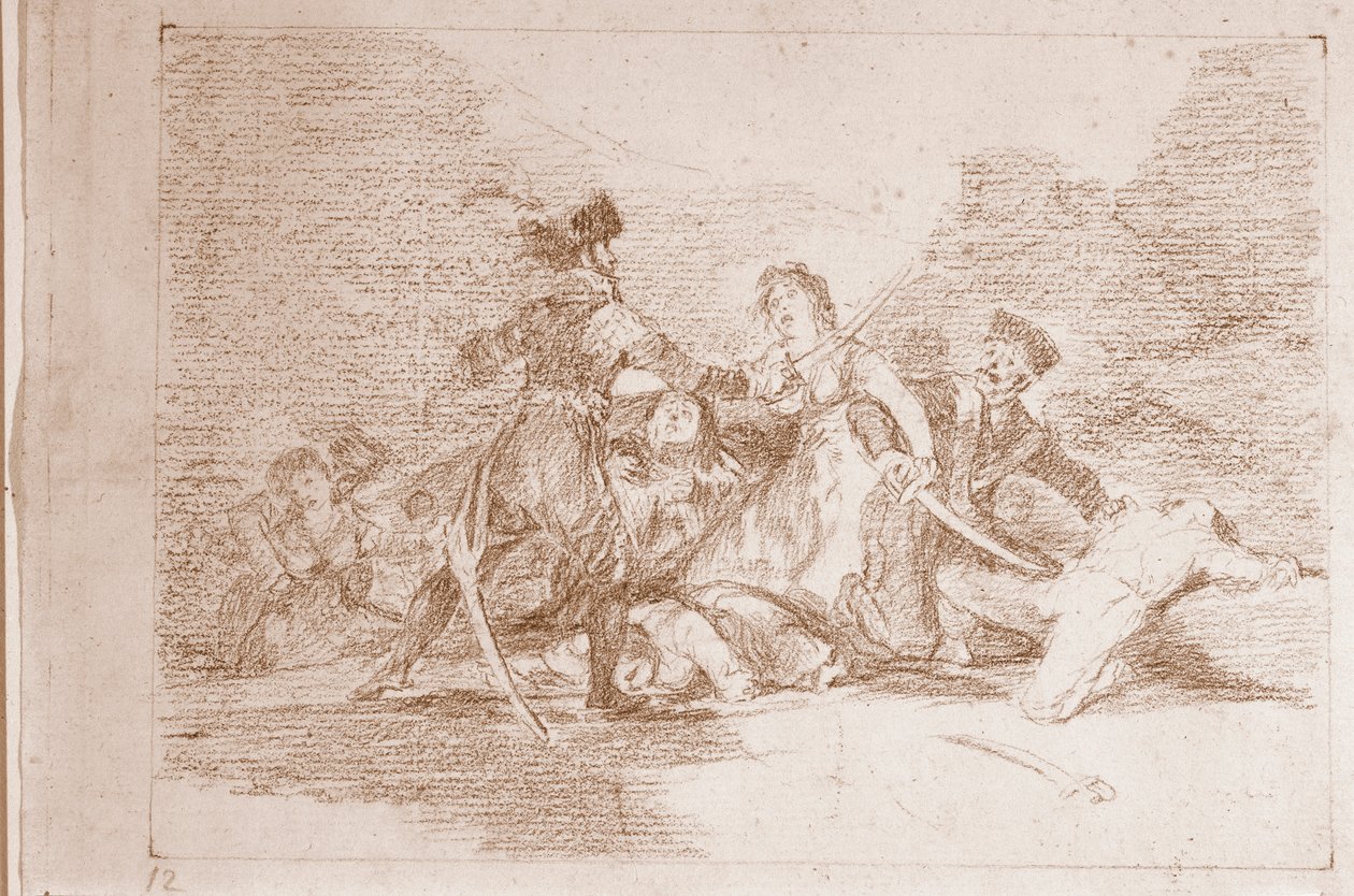 The Disasters of War : On jo liian myöhäistä (valmistelupiirros tekijältä Francisco de Goya