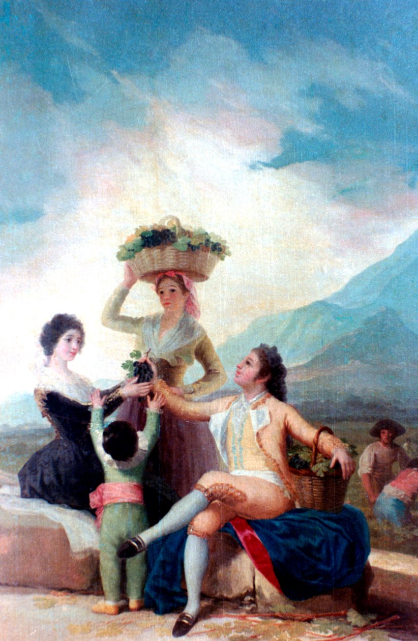 Rypäleen sato, 1786-1787 tekijältä Francisco de Goya