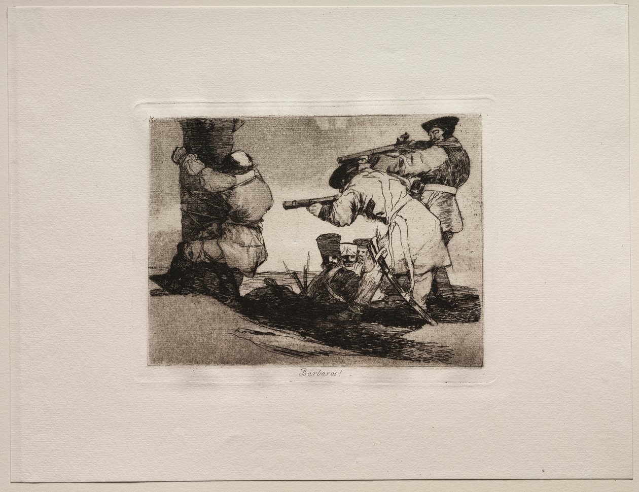 Sodan kauhut: Barbaarit! tekijältä Francisco de Goya