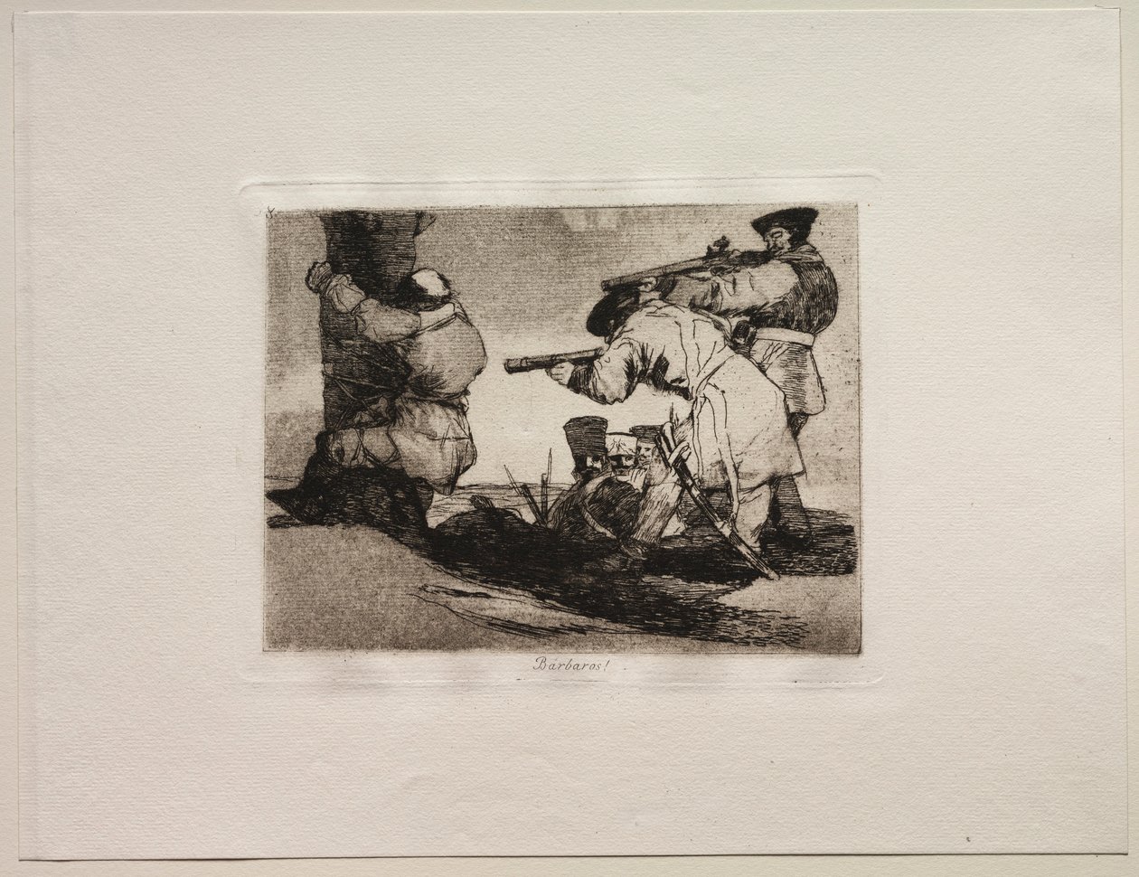 Sodan kauhut: Barbaarit!. tekijältä Francisco de Goya