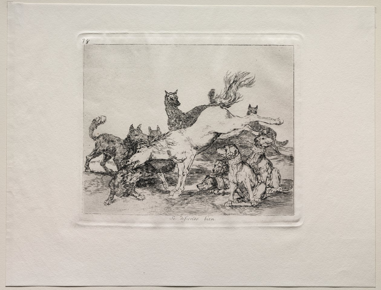 The Horrors of War:  He Defends Himself Well tekijältä Francisco de Goya