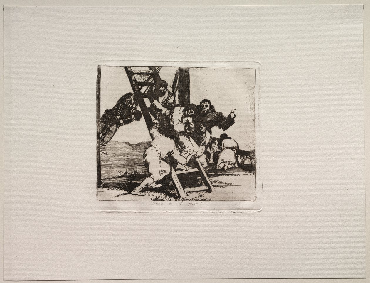Sodan kauhut: Se on kova askel! tekijältä Francisco de Goya