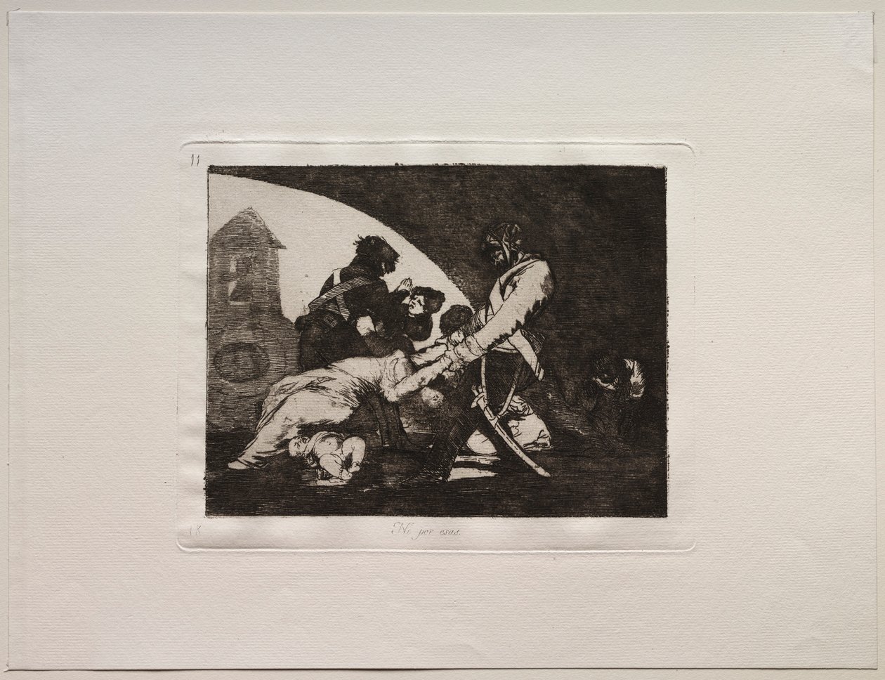 Sodan kauhut: Älä tee näitäkään. tekijältä Francisco de Goya