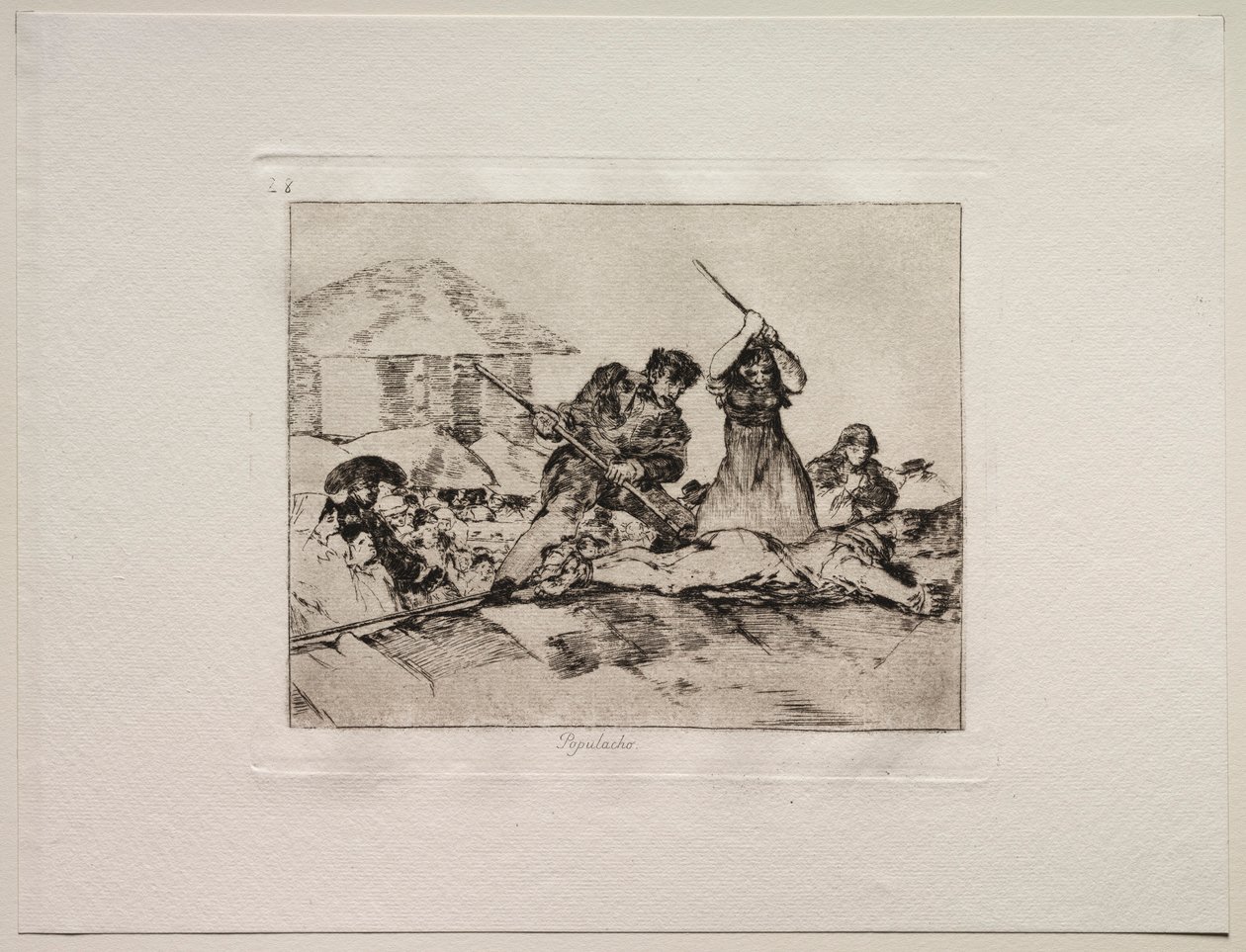 Sodan kauhut: Rabble. tekijältä Francisco de Goya
