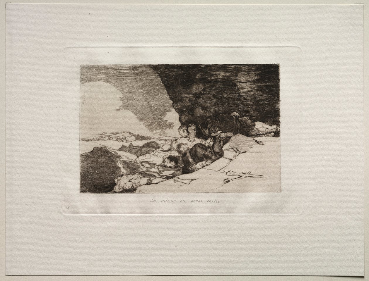 Sodan kauhut: Sama muualla. tekijältä Francisco de Goya