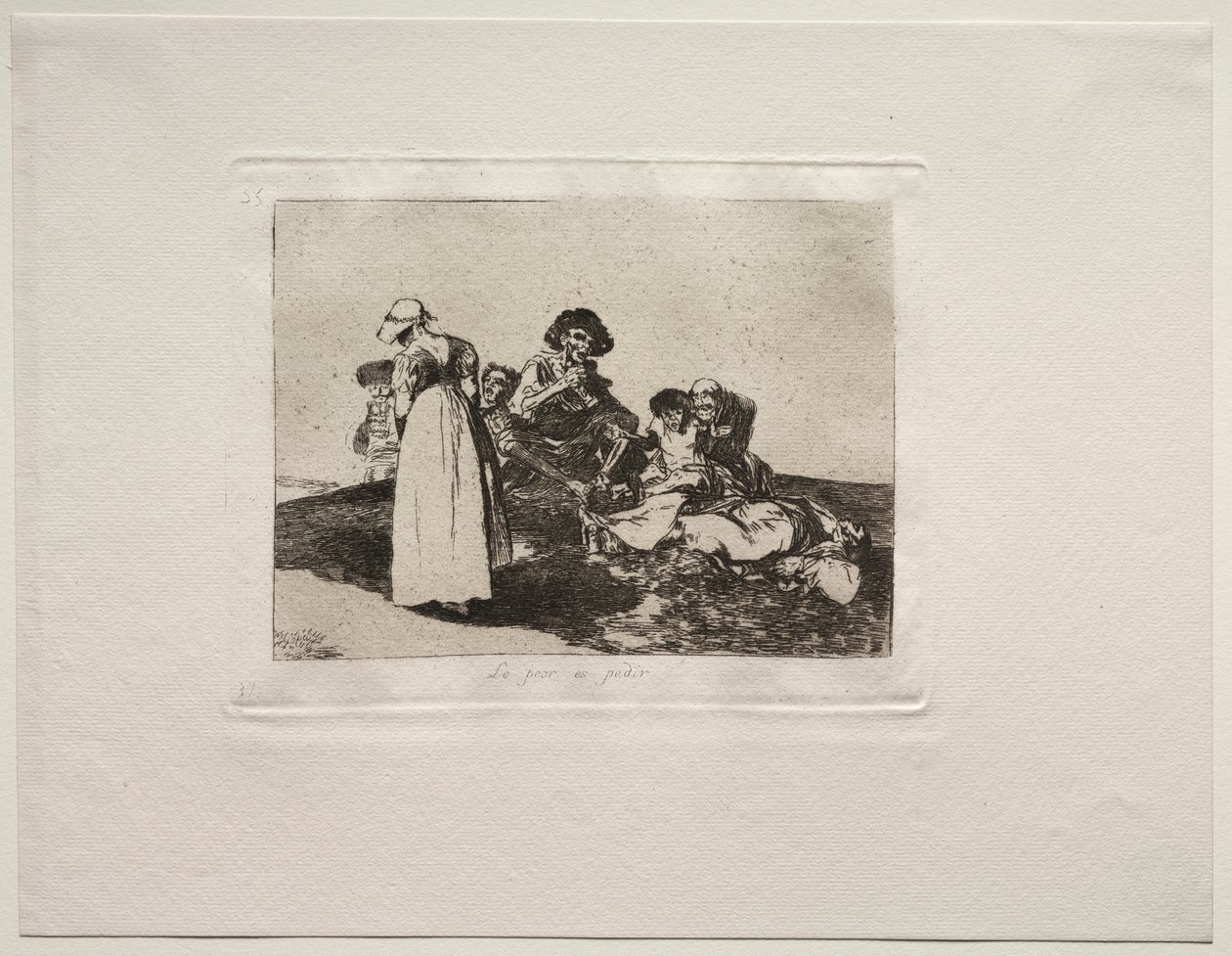 The Horrors of War: Pahinta on kerjääminen. tekijältä Francisco de Goya