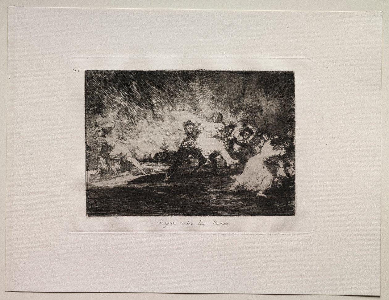 Sodan kauhut: He pakenevat liekkien läpi. tekijältä Francisco de Goya