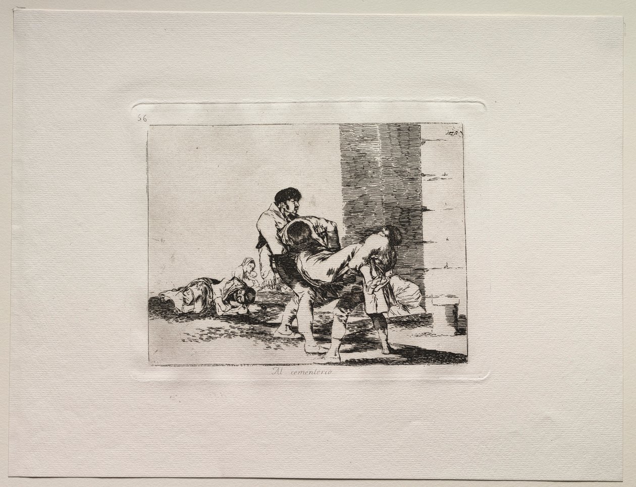 Sodan kauhut: Hautausmaalle. tekijältä Francisco de Goya