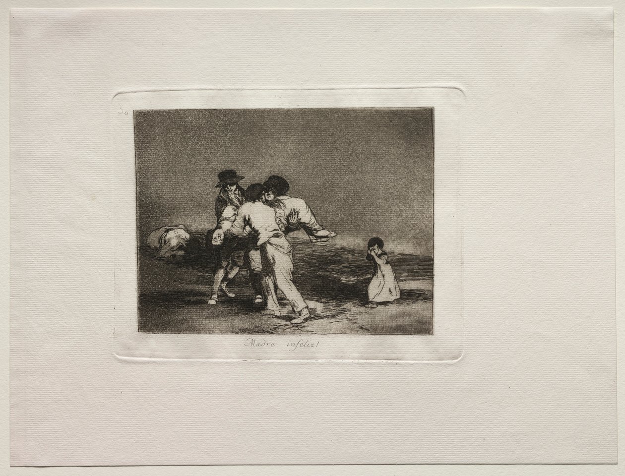 Sodan kauhut: Onneton äiti. tekijältä Francisco de Goya