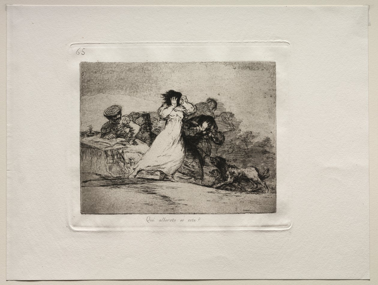 The Horrors of War: Mikä tämä Hubbub on? tekijältä Francisco de Goya
