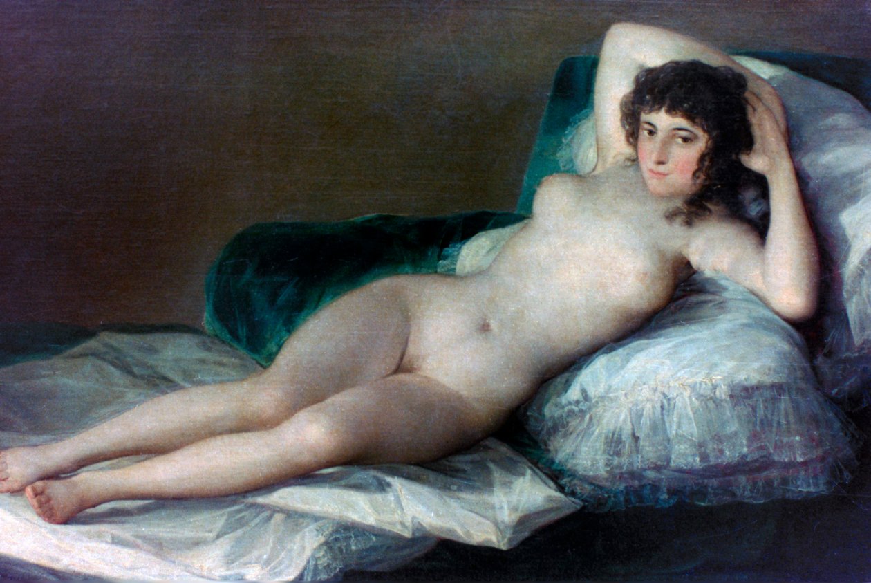 Alaston Maja, c1800 tekijältä Francisco de Goya