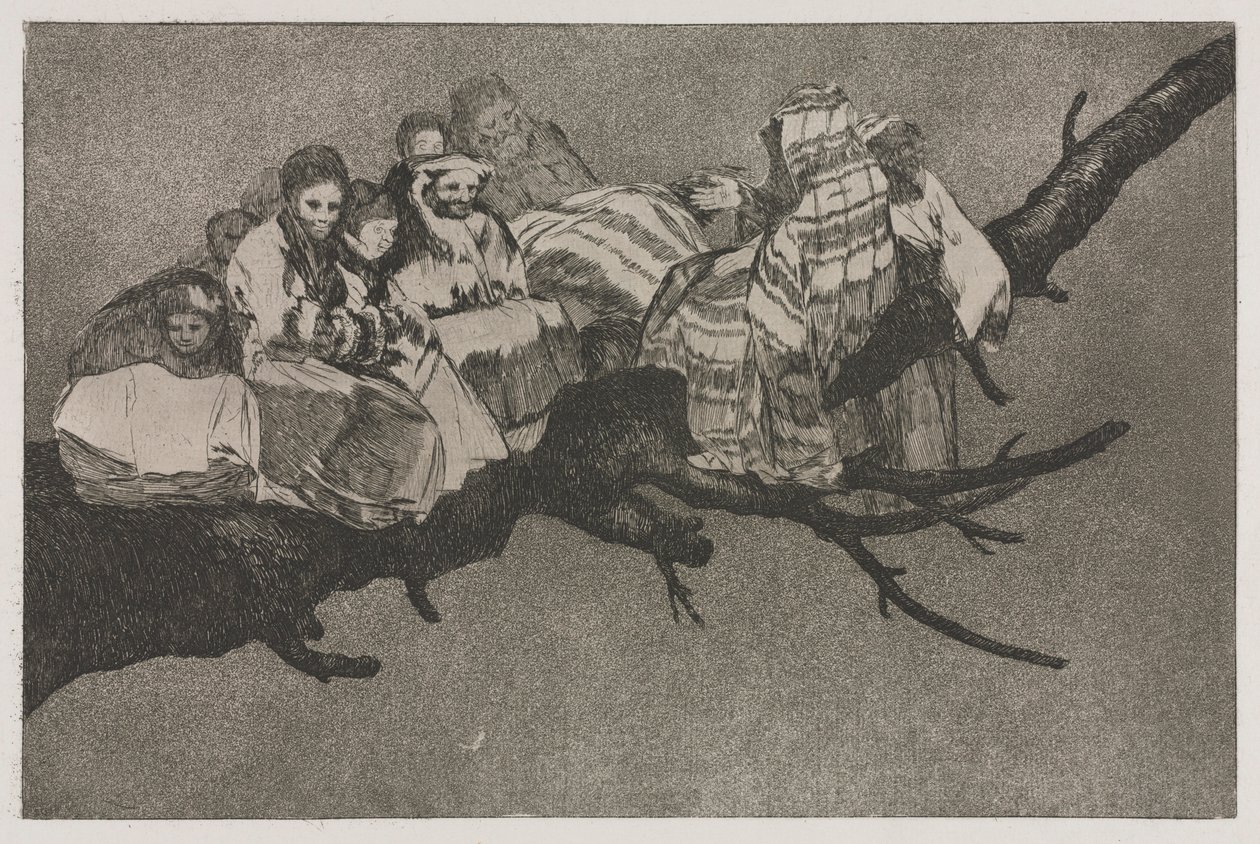Sananlaskut: naurettavaa hulluutta, 1864. tekijältä Francisco de Goya