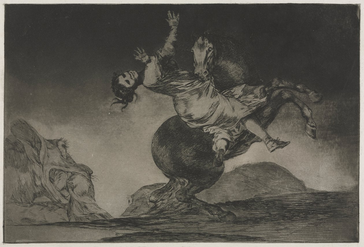 Sananlaskut: Hevosen sieppaaja, 1864. tekijältä Francisco de Goya