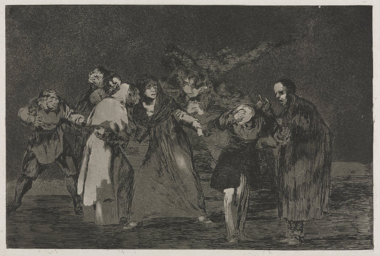 Sananlaskut: Haavat paranevat nopeammin kuin hätäiset sanat, 1864. tekijältä Francisco de Goya