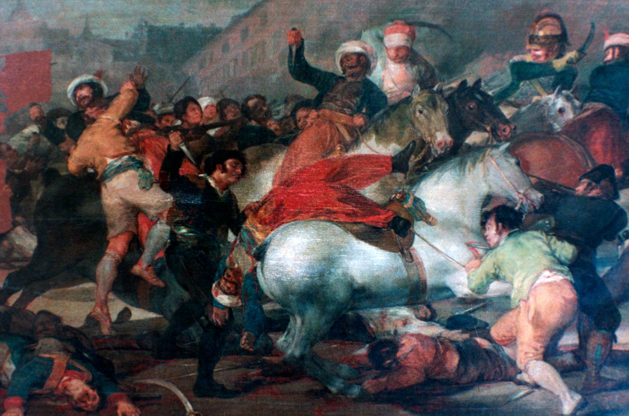 Toinen toukokuuta 1808: Mamelukien panos, 1814 tekijältä Francisco de Goya