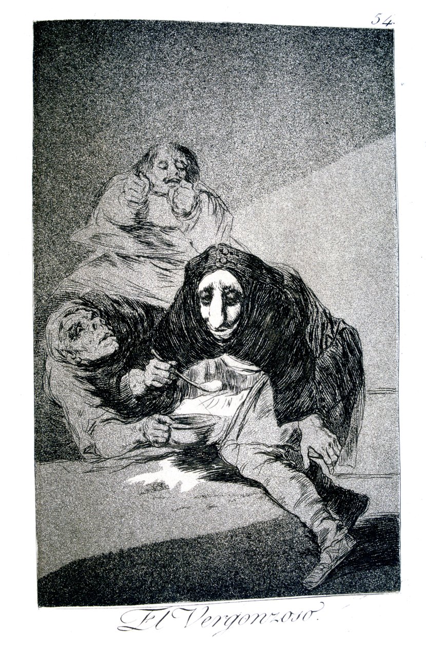 Häpeäkas, 1799 tekijältä Francisco de Goya