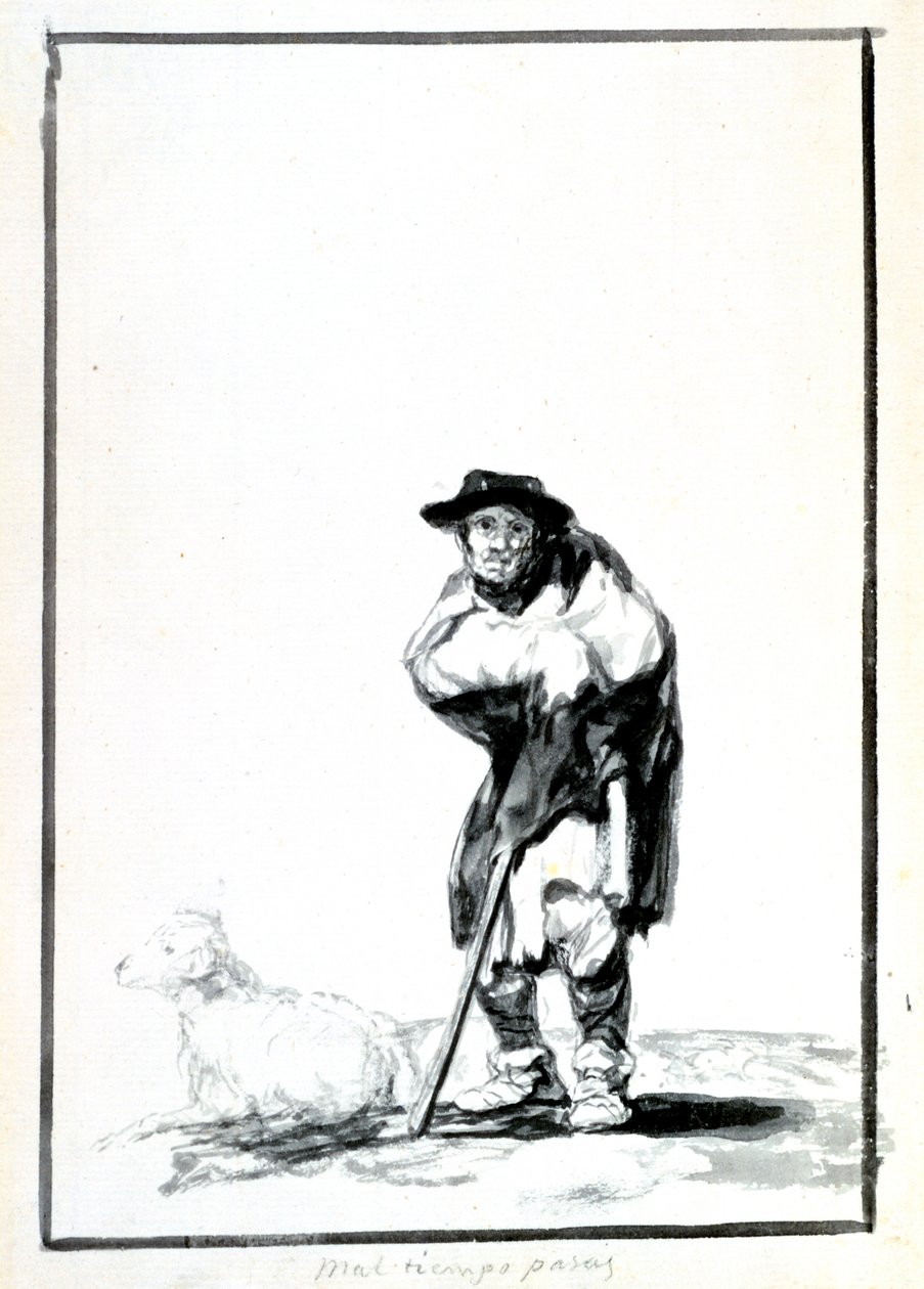 Paimen, 1760-1820 tekijältä Francisco de Goya
