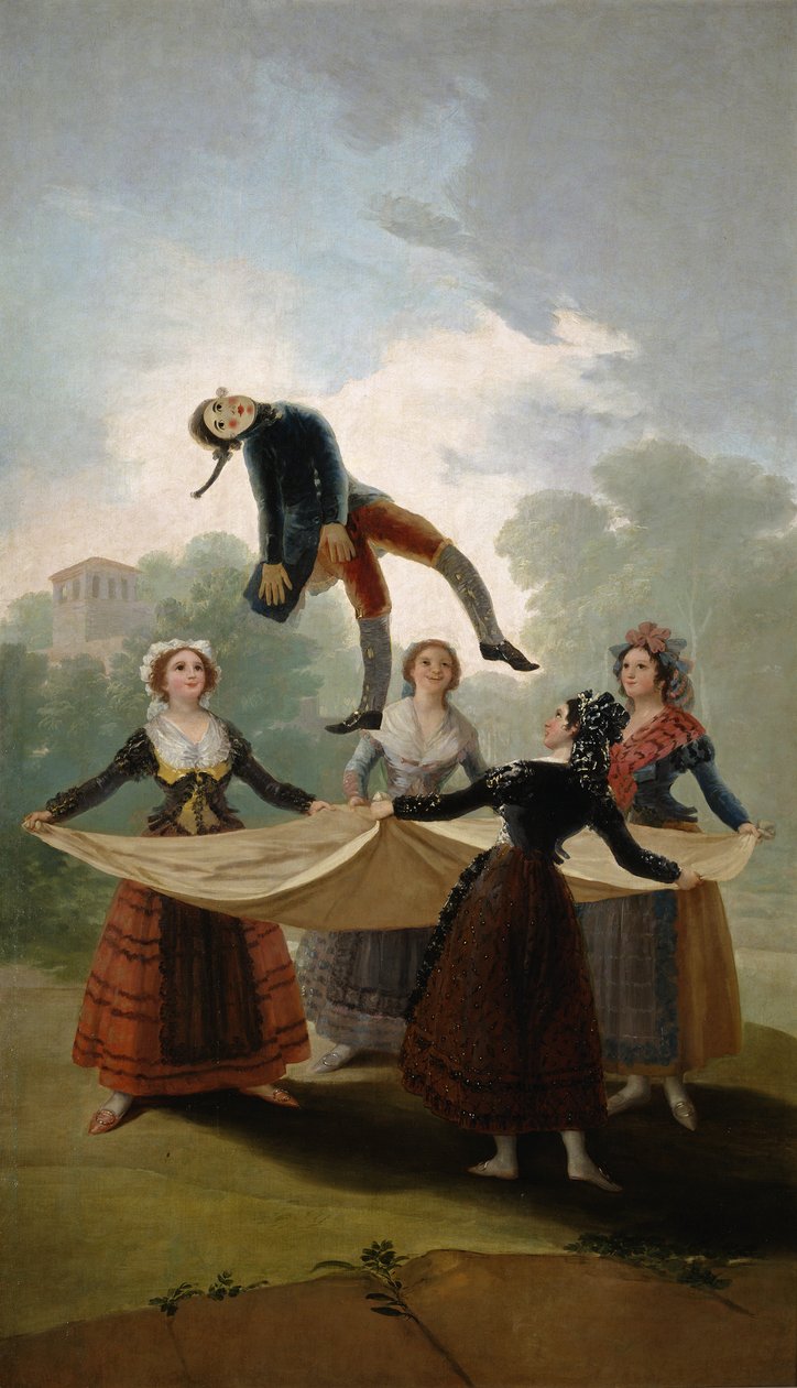 Olkinukke El Pelele, 1791-1792 tekijältä Francisco de Goya