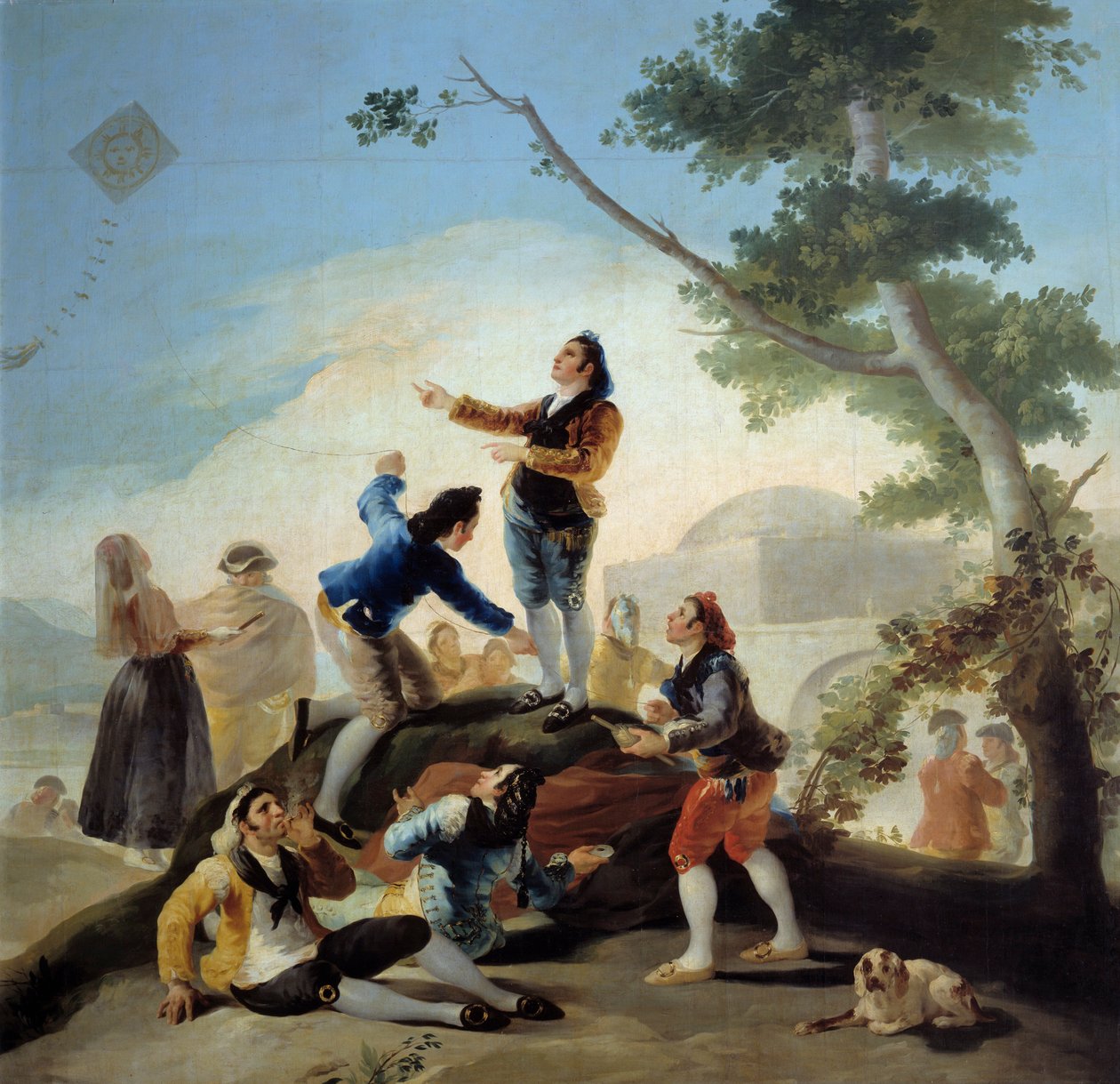 Lentävä peura. Francisco De Goyan maalaus (1746-1828) tekijältä Francisco de Goya