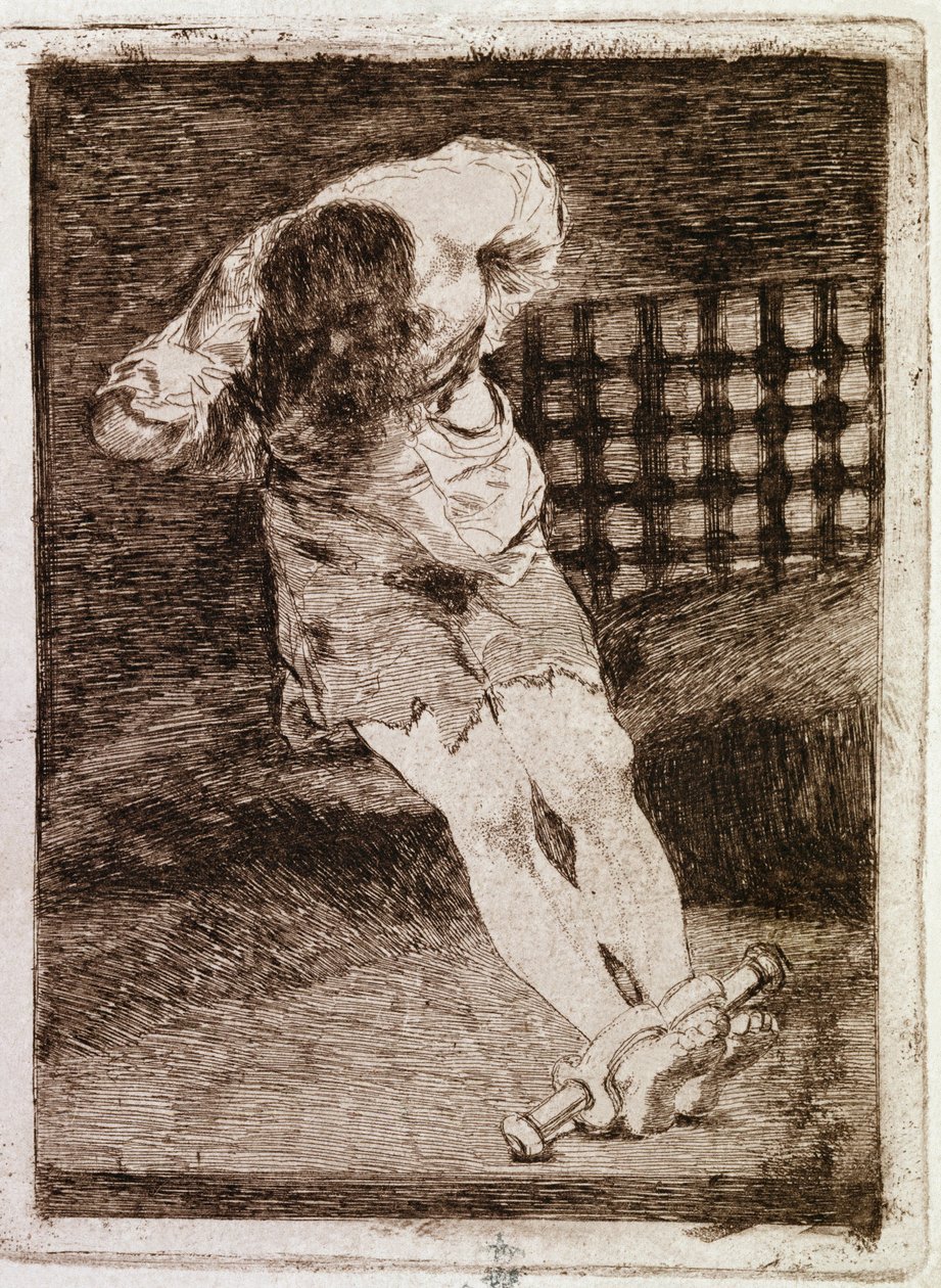 Syyllisen syrjäytyminen ei vaadi piinaa (kaiverrus tekijältä Francisco de Goya
