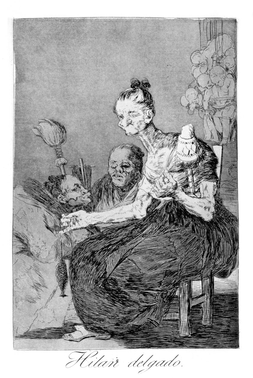 Pyörii hienosti, 1799 tekijältä Francisco de Goya