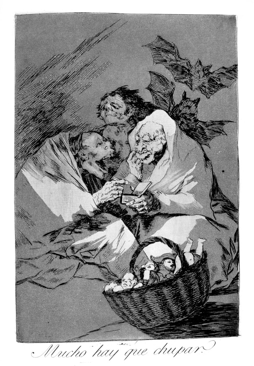 Imeettävää riittää, 1799 tekijältä Francisco de Goya