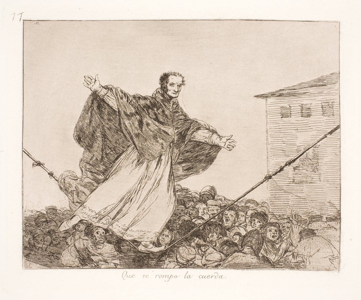 Köysi katkeaa (77) tekijältä Francisco de Goya