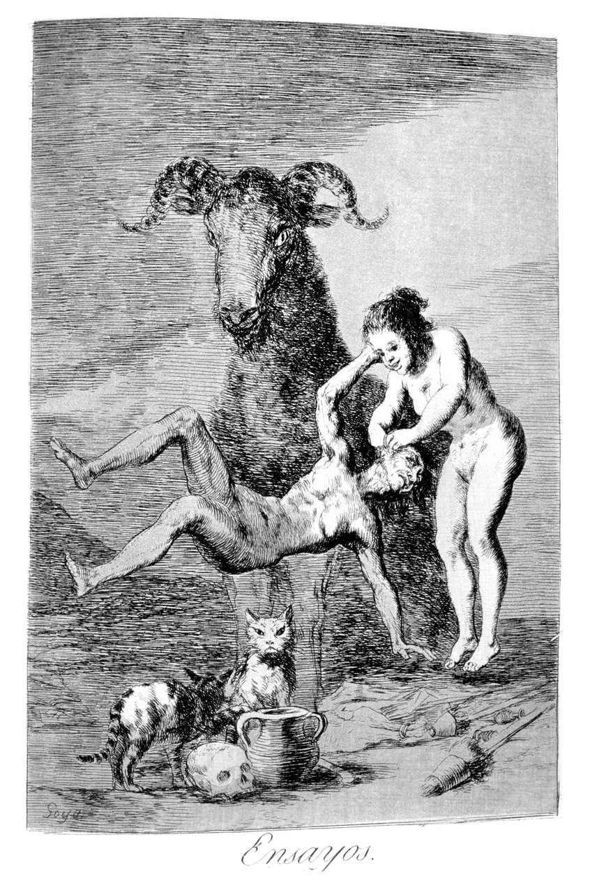 Kokeilut, 1799 tekijältä Francisco de Goya