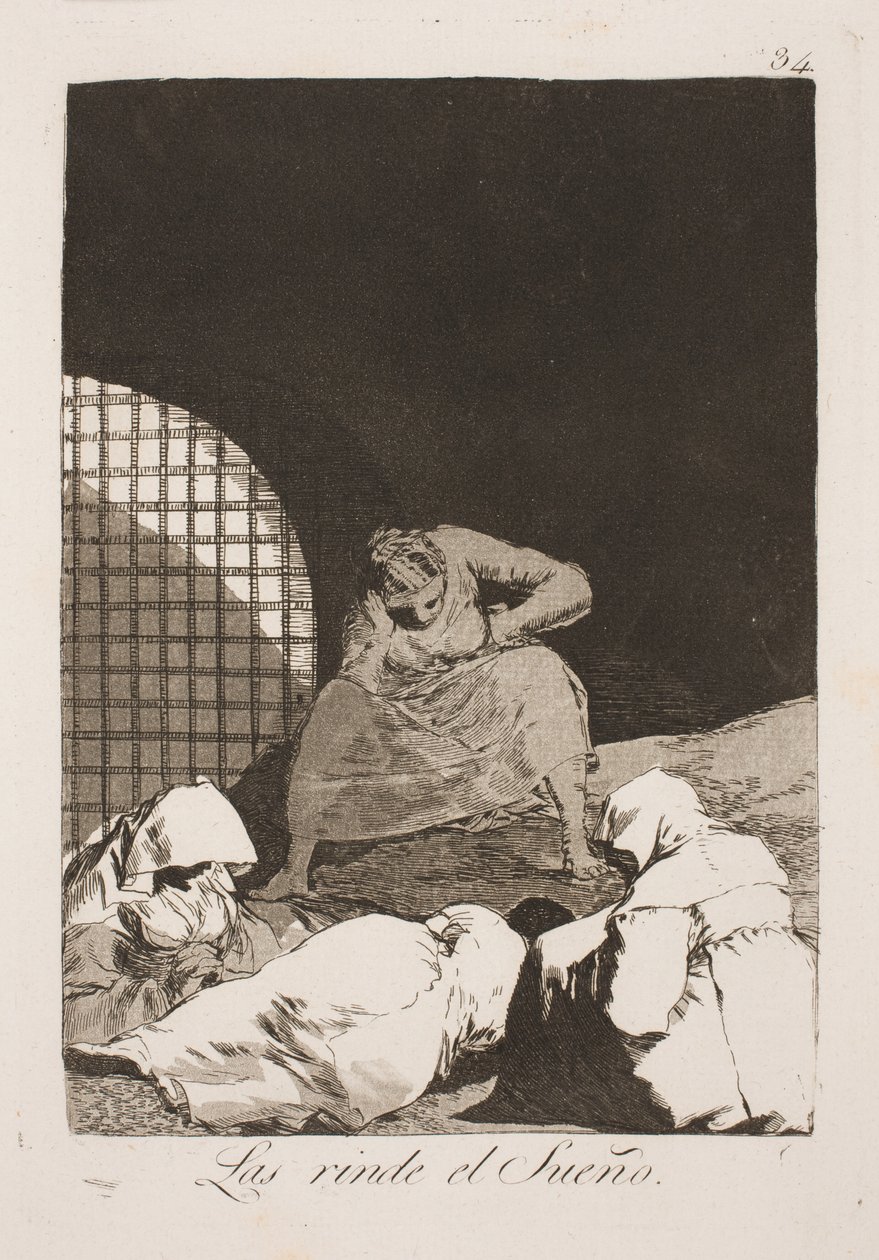 Älä herätä heitä, uni voi olla heidän ainoa lohdutus tekijältä Francisco de Goya