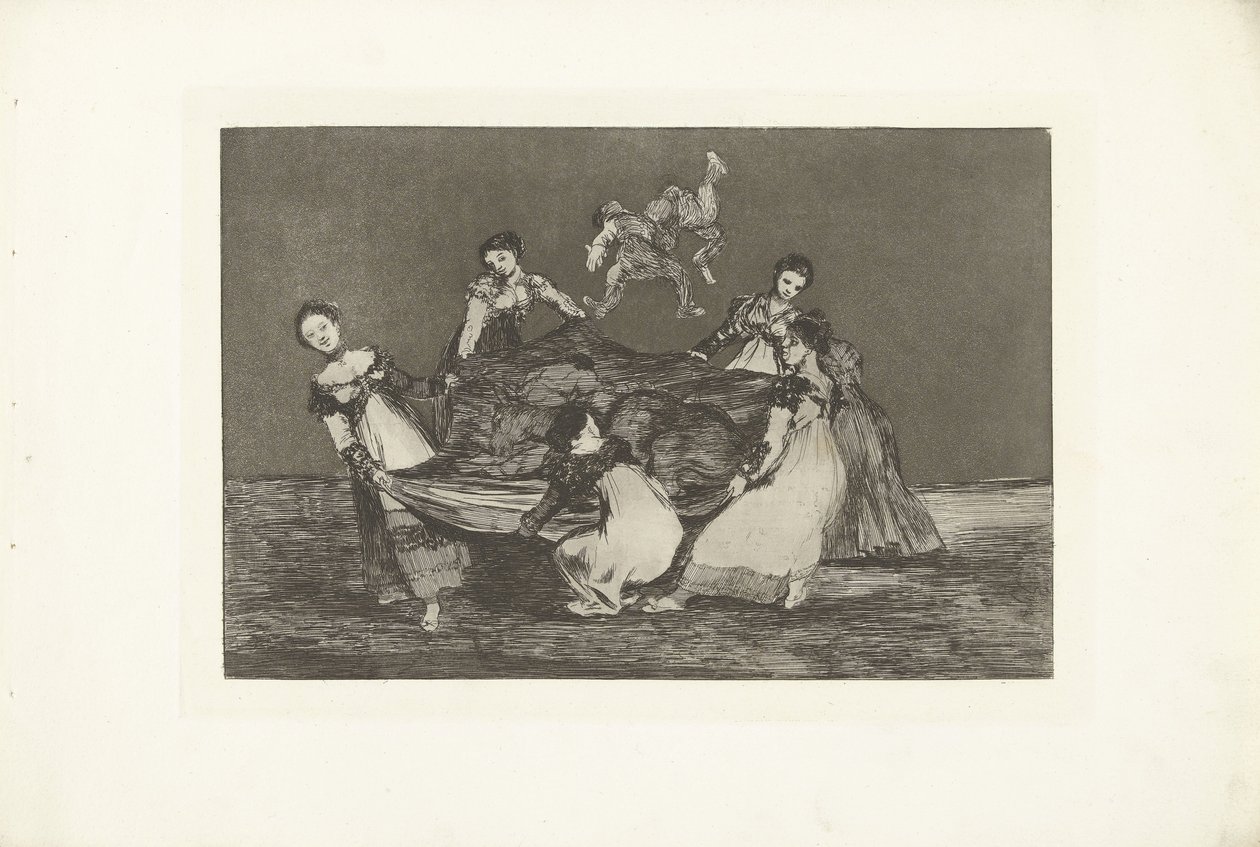 Naisellinen hulluus Erilainen Feminino Los Disparates (hulluudet) Los Proverbios (Sananlaskut) (sarjan nimi) tekijältä Francisco de Goya