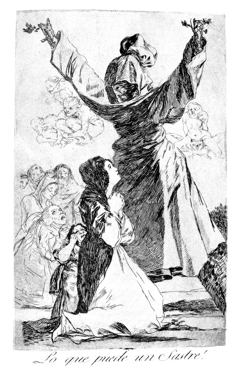Mitä räätäli voi tehdä!, 1799 tekijältä Francisco de Goya