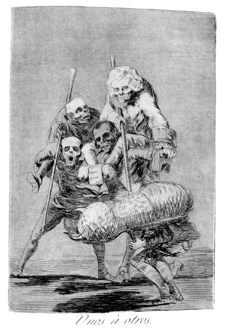 Mitä toinen tekee toiselle, 1799 tekijältä Francisco de Goya