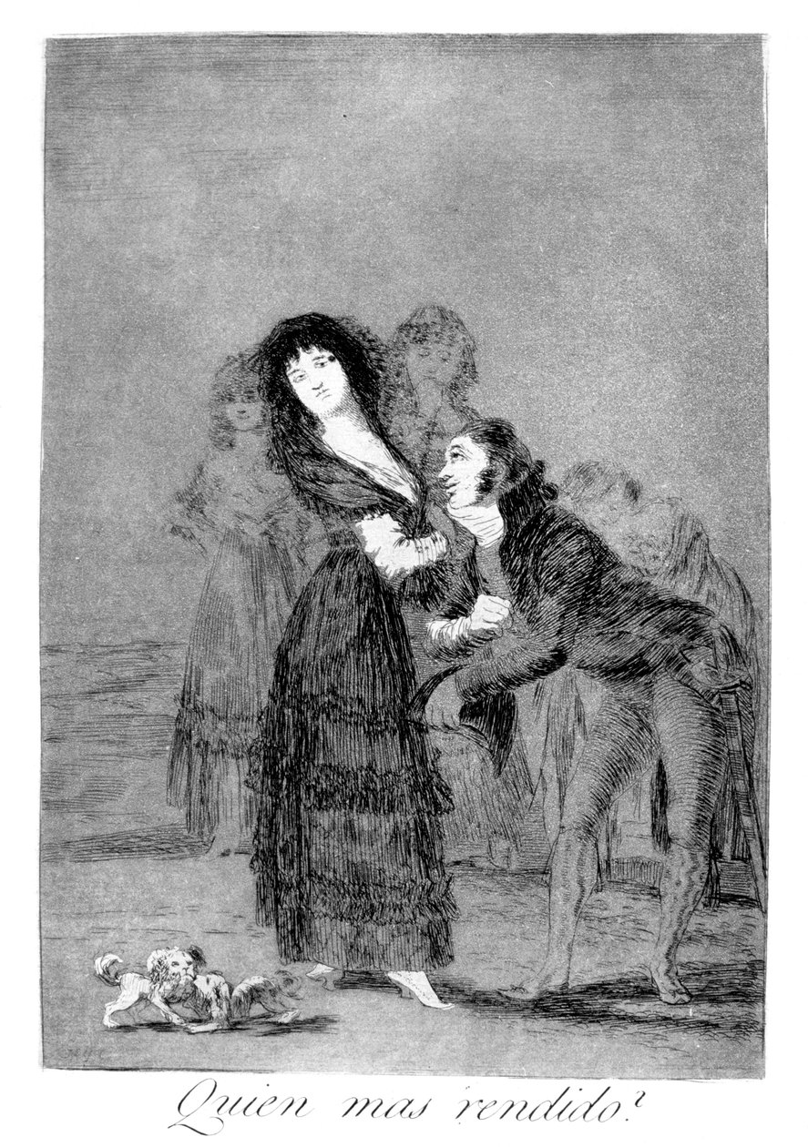 Kumpi niistä on voitettu paremmin, 1799 tekijältä Francisco de Goya