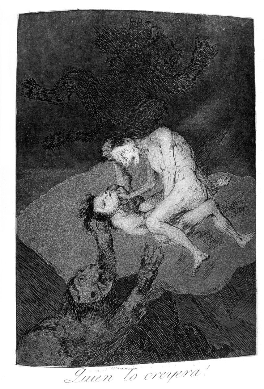 Kuka olisi uskonut!, 1799 tekijältä Francisco de Goya