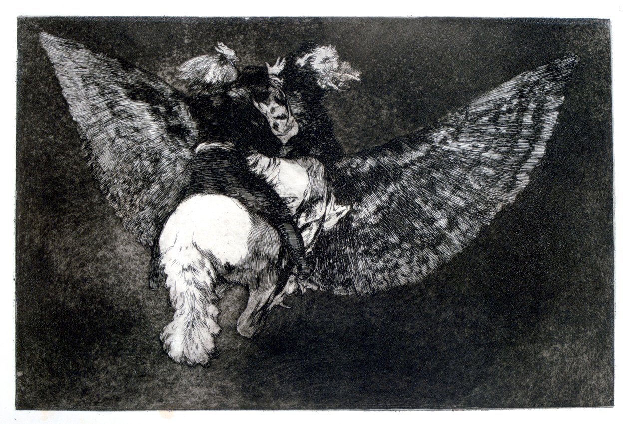 Siivekäs hölynpöly, 1819-1823 tekijältä Francisco de Goya